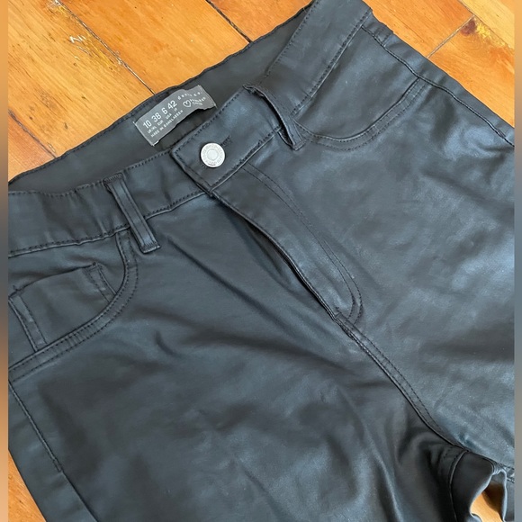 Black Leather-like Jeggings - Picture 2 of 3
